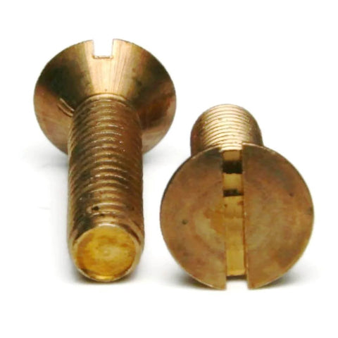 Slotted Flat Head Silicon Bronze Machine Screws Thread Size 10 By 32, 1 Inch Long, Pack Of 25, Corrosion Resistant Alloy 651