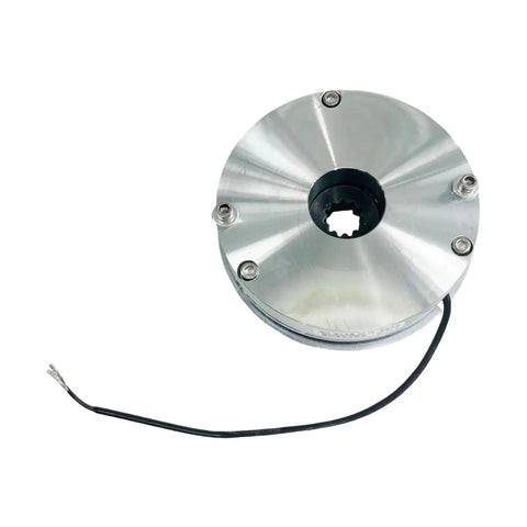 Industrial Grade Heavy Duty Electric Brake Kit Replaces 7024772 For JLG Vertical Mast Lifts 1230ES 1930ES 2030ES 2646ES close-up view of brake assembly.