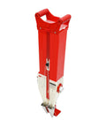 Red Adjustable Handheld Garden Seeder For Corn Peanuts And Soybeans With Double Cylinder Seed And Fertilizer Delivery