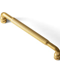 Boss Brushed Gold Cabinet Pulls With Fluted Texture 5 Inch Hole Center Drawer Handles Art Deco Dresser Hardware for Kitchens