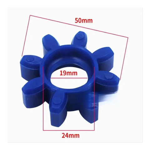 Wire Cutting Machine Parts For Wirecut EDM Hexagonal Coupling Rubber Gasket Screw Cylinder Motor Outer Diameter 50x56mm