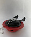 Universal 3 Inch Flush Valve Toilet Flapper With Chain And Hook Rubber Tank Seal That Fits Most Toto Models angled view