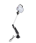 Built Tough 24W Wood Lathe Lamp Cutting Through Dark Shadows With Crisp Flicker Free Led Light And A 360 Swivel Head On A Flexible Gooseneck Arm For Cnc Mills And Workshops, side view with flexible gooseneck.