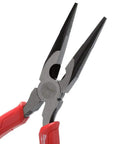 Alloy Steel Pliers Set 3 Pack With Red Handles Durable Multi Tool For Everyday Repairs close-up of plier jaws and red handle