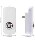 Dimensions of Motion Sensor Plug-In Night Light 2 Pack 3-in-1 Emergency Light Rechargeable Auto Sensing Wall Mount Blue LED Torch