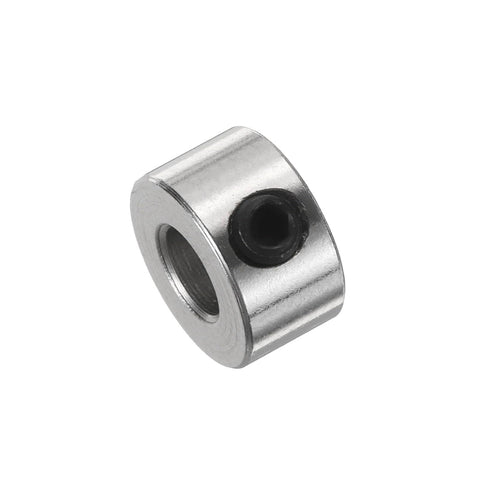 20 Pack Set Screw Shaft Collars 4.05mm Bore 9mm Outside Diameter 5mm Wide Nickel Plated Carbon Steel Drill Stop Collar For Shafts Positioners Spacers Bearings