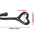 Four Pack Cast Iron Heart Wall Hooks Black Heavy Duty Hook For Keys Belts Towels showing curved design and heart shape.