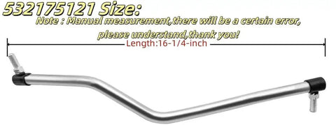 Drag Link Replacement For Husqvarna Poulan Craftsman Lawn Mowers 532175121 175121 Durable Beefed Up Universal Fitment Compatible With CT131 CT141 CTH141 CTH151T CTH182T CTH192 CTH2038 YTH130 YTH1342 YTH1452 YTH1746 YTH1842 YTH1848 YTH18542 LT2000, 16-1/4 inch silver steel