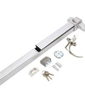 Exit Door Panic Bar Push Bar Exit Device With Exterior Lever Stainless Steel Commercial Door Hardware For 28 To 41 Inch