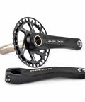 Square Taper Mountain Bike Crank Arm Set for 110mm to 160mm Spacing, Includes Right Arm and Single Ring Disc, 28T to 36T Chainring Options, Lightweight About 550g, High Carbon Steel Durable Performance Upgrade