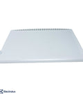 Crisper Drawer Cover For Fridges White Replacement Part 242120508 displayed flat with logo, durable kitchen upgrade piece