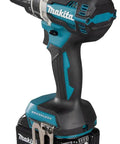 Heavy-Duty 18V Brushless Cordless Drill And Driver Combo Kit With Two 5.0Ah Lithium Batteries Fast Charger And Rugged Case for DIY projects.