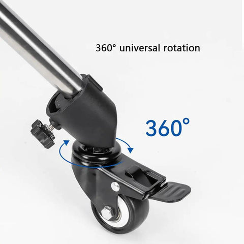 C Shaped Tripod Dolly Casters With Brake 2 Inch Light Stand Wheels 360 Degree Swivel Fit Up To 28mm Tubes Roll Like Butter For Video Production And Photo Setups 3 Pack