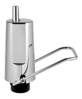 Barber Chair Hydraulic Pump Replacement For Most Styling Chairs, chrome finish, M8 thread, 4 bolt mount, side view