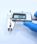 Person measuring MR125RS 5x12x4 Mm ABEC-3 Blue Sealed 2RS Ball Bearings For Hobby Electric RC Cars And Trucks with caliper