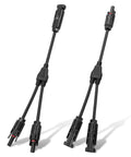 Y Branch Solar Connector Kit For PV Panels To Link Two Panels In Parallel No Fuss 1 Male 2 Female Adapters PPO Copper Build