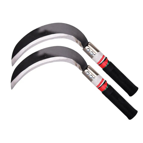 Ergonomic Garden Weeding Tool Set, Lightweight Manganese Steel Scythe Blade, Durable Handheld Tool for Grass Cutting, 2 Pack