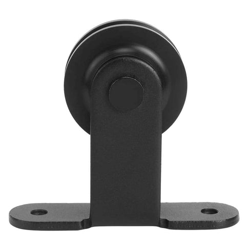 Heavy Duty Sliding Door Hardware Kit With Carbon Steel Hanging Rail Wheel And High Strength Screws For Barn Doors Indoor Outdoor Installation Beefy Performance For Barns Greenhouses Storage Facilities And Industrial Spaces wheel component