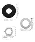 Must-Have Do It Yourself Quartz Clock Nuts And Washers Kit For Wall Clocks Assembly Fixing Hardware Set Replacement Parts For Clock Repair Multipurpose Clock Repair Tools And Accessories Easy Install Durable Clock Mechanism Hardware, measured washers and nut