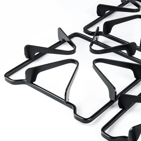 4 Pack Gas Range Burner Grates Replacement For WPW10268483 W10268483 AP6018155 PS11751457 8053580 Black Porcelain High Temperature Coating