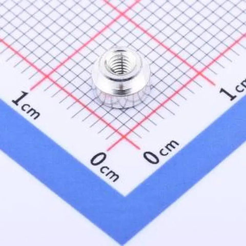20 Piece Smd Standoff Nuts M2.5 X 2 Copper Tinned Surface Mount Column Kit For Pcb Circuit Board Electronics Assembly on measuring grid.