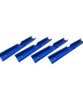 Awesome 4 Piece Woodworking T Slot Tracks Aluminum Jig Set With Pre Drilled Holes, 20cm blue precision tracks.