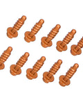 KTM 10 Pack Anodized Aluminum Self Tapping Screws Direct Replacement For KTM 125 150 200 250 EXC XC SXF EXCF XCF 1997 2020 Orange Finish