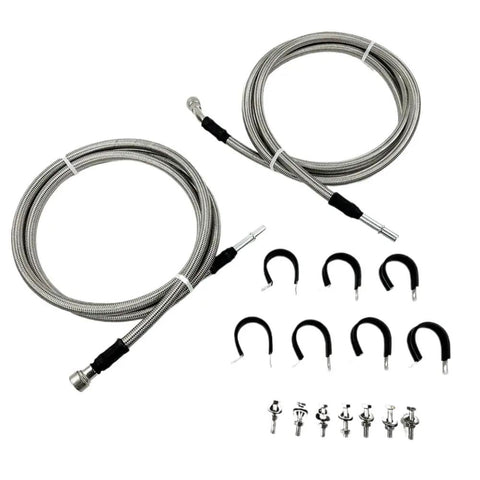 Get Your Silverado 2004 To 2007 Running Smooth With This Sweet Stainless Steel Braided Fuel Line Quick Fix Kit Built Tight Like A Rock And Ready For Any Road Situation No More Leaks Or Drips Just Pure Performance. stainless braided fuel line kit with clamps and fittings