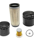 Beefy Maintenance Filter Kit For Mahindra Tractors 2415 2516 Max Series Air Oil Fuel Hydraulic Filters Replacement 35460501800 MAM0117 10382585000 31A6200317 shown with individual filters and O-rings