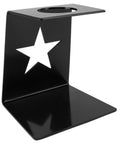 Premium Solid Iron Pour Over Coffee Dripper Station With Heavy Duty Filter Holder And Sturdy Base, black iron design with star cutout