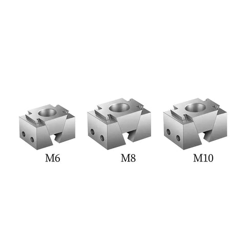 Top Shelf Double Sided Ok Fixture Vise Featuring Hella Precise Wedge Clamping Block Built Damn Tough For Cnc Machining Multi Position Setup Secures M6 M8 M10 Parts Tight showing clamping blocks.