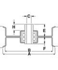 Flat Idler One Inch Height Three Eighths Bore Three And A Quarter Inch OD Replacement For Scag Gear Drive Walk Behind Lawn Mowers 32 36 48 52 61 Inch Compatible Tiger Cub Drive Fits Serial 7630000 And Higher Heavy Duty OEM Style diagram