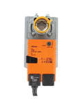 Smd230A Hvac Damper Actuator Provides Sixteen Nm Torque For Snappy Opening Control. Compact design with orange casing.