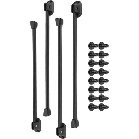 Beefy Heavy Duty Metal Foldable Table Legs, 4 Pack, Rustproof Powder Coated Supports with screws for stable tables