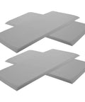 Rock Solid Premium Peel And Stick Xpe Foam Wall Pads in gray, flexible XPE foam for nursery safety and soft bump protection.