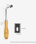 Heavy Duty Floor Welding Slot Knife With Solid Beech Handle And Razor Sharp Steel Blade, 190mm long for precise cutting.