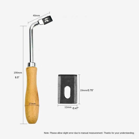Heavy Duty Floor Welding Slot Knife With Solid Beech Handle And Razor Sharp Steel Blade, 190mm long for precise cutting.