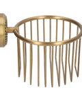 Antique Brass Toilet Paper Holder With Hollow Out Wall Mount For Bathroom Space Saver Built To Last With Mounting Kit Included.