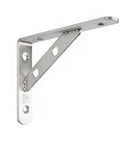 Heavy Duty 304 Stainless Steel L Shape Wall Shelf Bracket For Kitchen Bathroom And Garage, rust resistant silver finish