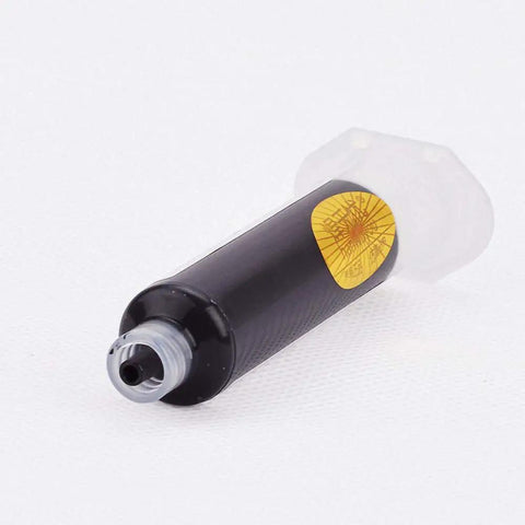 Black tube from Must Have Pro Grade Five Color UV Curable Solder Kit With Five Needles And Five Plastic Tube Pistons For PCB Protection