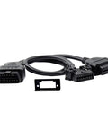 OBD2 OBD II Full 16 Pin Y Splitter Cable J1962 1 Male To 2 Female Connector Under Dash Mount Bracket Vehicle Diagnostics DIY Adapter