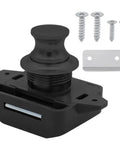 Push Button Drawer Latch 5-Set Cabinet Locks for Boats and RVs, with screws, gasket, and mounting piece