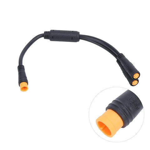 1T2 Splitter Cable For E Bike Gear Sensor And Brake 3 Pin Connector Easy Hook Up For BBS01 BBS02 BBSHD Shift Sensor And Brake Electric Conversion Parts For Smooth Power Tuning
