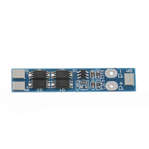 Heavy Duty 18650 Battery Charger Pcb Board With Smart Bms Protection Module 5 Pack 2S 7.4V 8.4V 8A compact blue circuit board for battery management.
