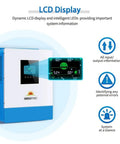 LCD display of 5000W 48V Pure Sine Wave Solar Inverter Charger With 100A MPPT And 40A AC Battery Charger, 120V Output