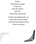 Built Like A Tank Wrought Iron Corner Shelf Bracket Wall Mount Rack heavy duty triangular support white finish for dual use
