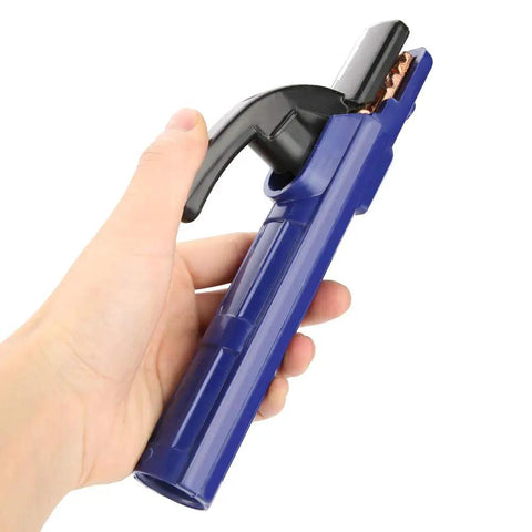 Heavy Duty 300A Copper Electrode Clamp For Welding offers superior conductivity and ergonomic grip in hand.