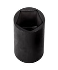 Penta Socket 13 Sixteenths Inch Five Point For One Half Inch Drive, impact grade utility tool, black metal finish