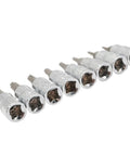 Ultimate 8-Piece 1/4 Inch Hex Torx Screwdriver Bit Set Featuring Heavy Duty T8 Through T40 Bits With Rugged Design For Maximum Grip And High Torque Power To Crush Rusty Bolts And Tighten Screws Like A Boss Without Bending Or Breaking, chrome vanadium bits