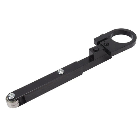 Heavy Duty Angle Grinder Belt Sander Attachment Kit Plug And Play Auto Tension System Tool with durable steel frame.